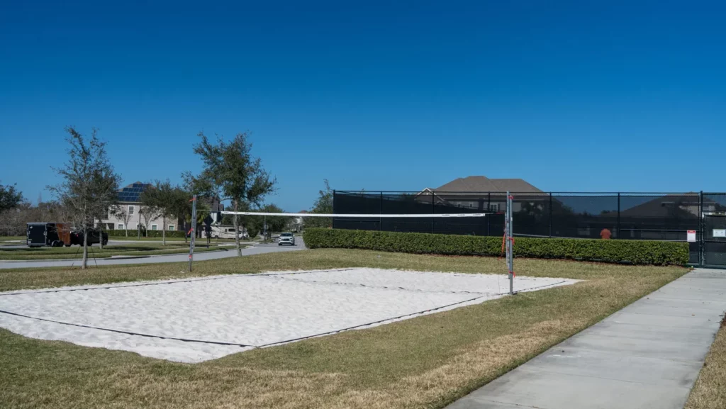 Sand volleyball court at Hickory Hammock
